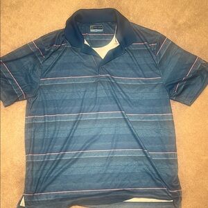 Haggar Men's Blue Polo Shirt